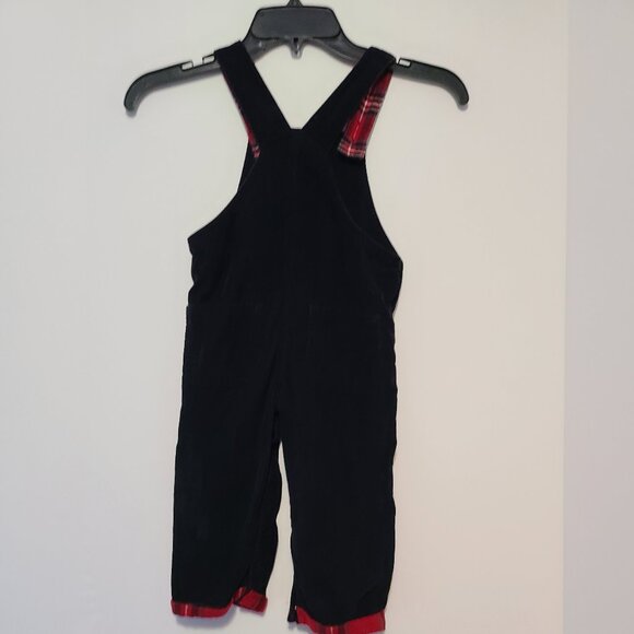CARTER'S BOY 2 PIECE CHRISTMAS OVERALL SET- BLACK CORDURY + SHIRT SIZE 24 MONTHS - Picture 12 of 14